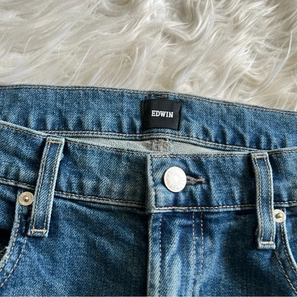 NWOT EDWIN Marli High Waist Ankle Wide Leg Jeans Paloma Organic Cotton Casual 32 - Picture 7 of 11